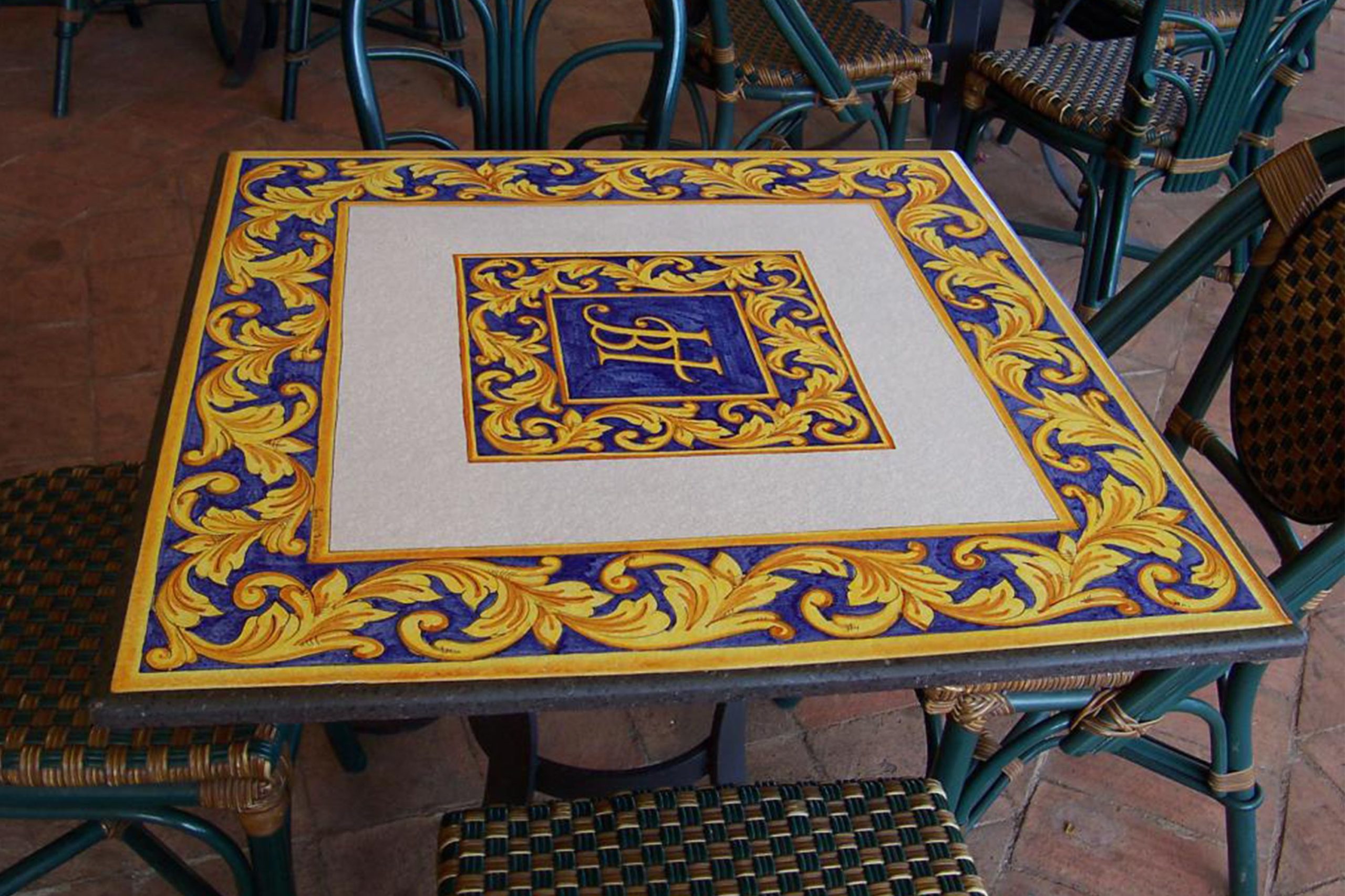 Troff Lav Taşı Masa Kare PNHZT1110