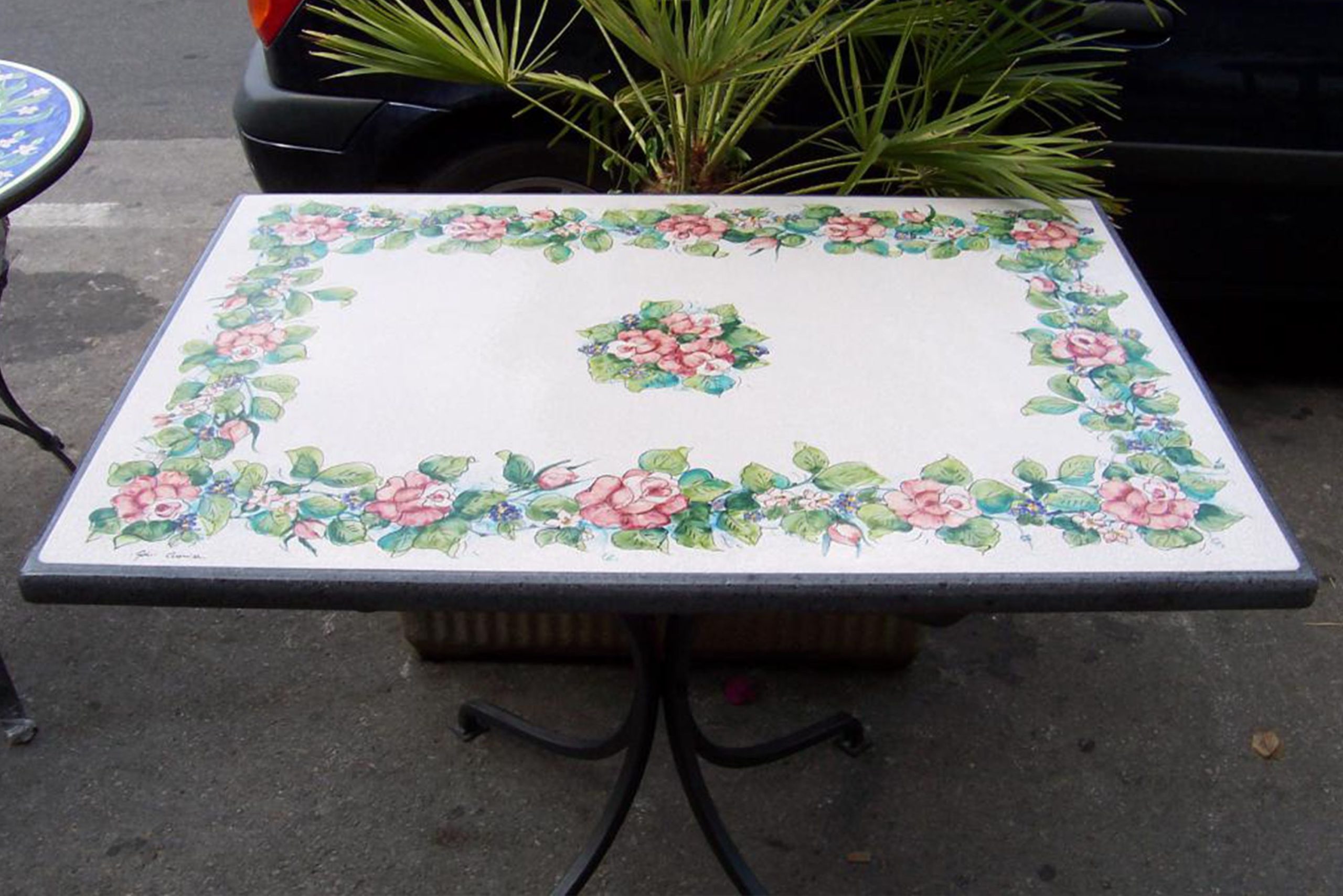 Troff Lav Taşı Masa Kare PNHZT1110