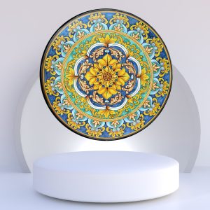 Troff Lav Taşı Masa Yuvarlak PNHZT1245